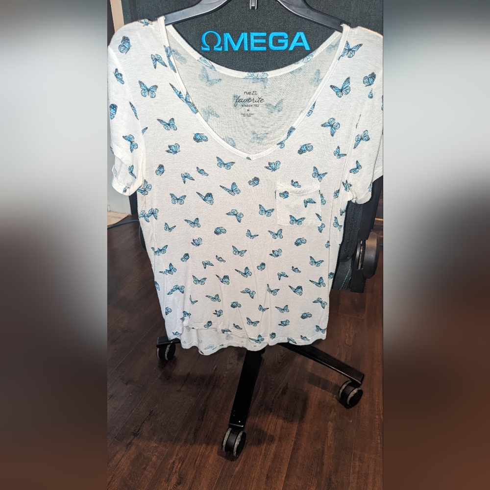 Rue 21 butterfly shirt
